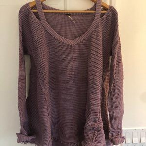 Free People Cut Out Sweater